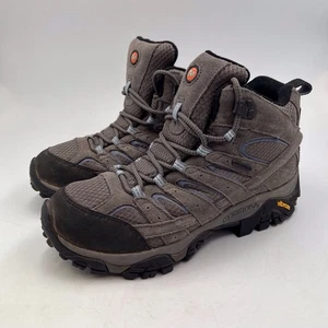Merrell Hiking Boots Size 8.5 Women's Moab 3 Mid Waterproof Granite Lace Up - Picture 1 of 12
