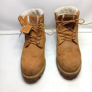 Timberland Herren Größe 14 Premium 6 Zoll Weizen Stiefel Lammfell gefüttert - Bild 1 von 11