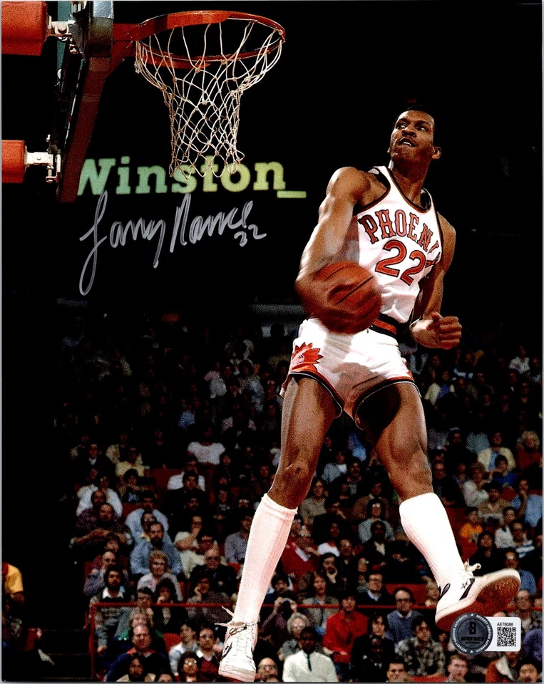 FOTO ASSINADA POR LARRY NANCE SR 8X10 BECKETT CERTIFICADO DE AUTENTICIDADE SLAM Dunk Champ Cavs Cavaliers 3 - Imagem 1 de 1