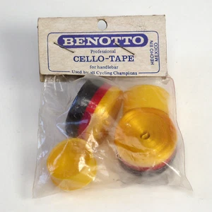 NOS Vintage Benotto Cello-Tape Smooth - Tri Color - Yel, Red, Blk - Picture 1 of 6