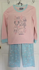 Eddie Bauer Girls Size M, 10-12 Pants And Long Sleeve Shirt Pajama Set - Picture 1 of 8