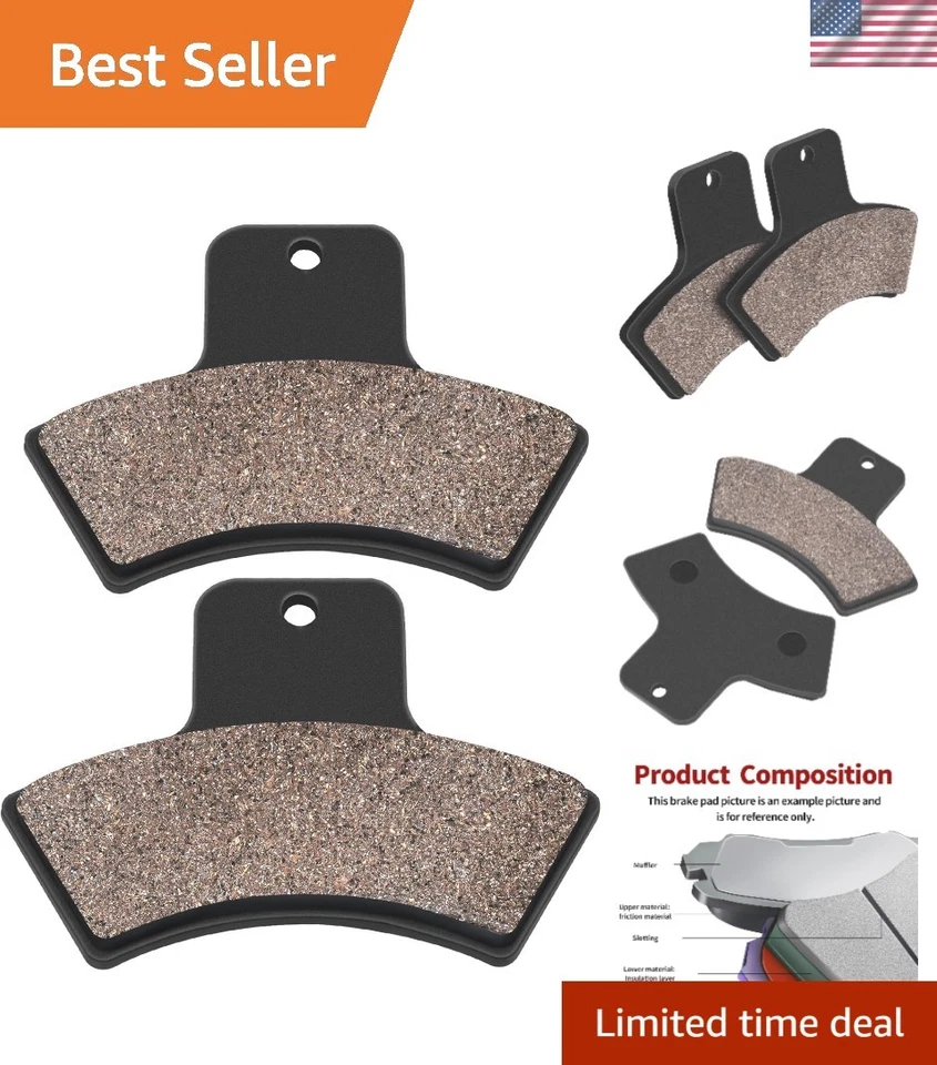 High Carbon FA270 Rear Brake Pads for Polaris Trail Blazer & Boss 250/325 ATVs - Imagem 1 de 4