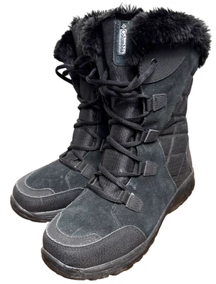 Columbia Botas Impermeables Negras Para Mujer Talla 7 Invierno Con Cordones Ice Maiden II Botas Foto 1 de 4