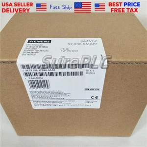 New Siemens 6ES7 288-1CR40-0AA0 6ES7288-1CR40-0AA0 SIMATIC S7-200 SMART CPU CR40 - Picture 1 of 1