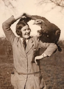 England Welwyn Harrison Bell's Poultry Farm Christmas Turkey Old Photo 1930 - Imagen 1 de 4