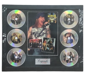 GUNS N’ ROSES MEMORABILIA FRAMED PICTURE PRESENTATION DISC SET LEGENDS OF MUSIC - Picture 1 of 8