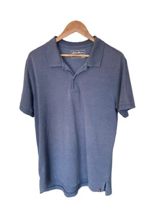 Eddie Bauer Collared Polo Shirt Blue Mens Size Large Good Condition - Picture 1 of 7