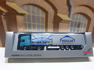 Herpa 297660 Scania R TL Gardinenplanen-Sattelzug "Spedition Angleitner" AP/75 - Imagen 1 de 1