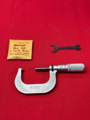 Starrett 2FL Outside Micrometer 1-2" range .001" Grads Friction Thimble IN STOCK - Image 1 of 4