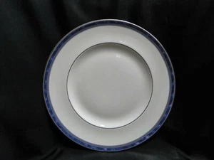 Royal Doulton Atlanta, Blue Border, Greek Key: Dinner Plate (s), 10 3/4" - Picture 1 of 7