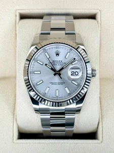 NEW 2025 Rolex Datejust 41mm 126334 Stainless Steel Oyster Silver Dial - Picture 1 of 10