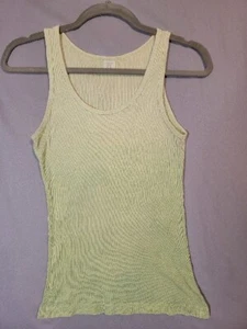 American Eagle Outfitters Ribbed Tank Top Womens Size XS Green Ombre *stain  - Picture 1 of 8