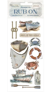 Stamperia - MAR SILENCIOSO - BARCO - FROTAR - 4" x 8,5", red de pesca, cangrejo - Imagen 1 de 1