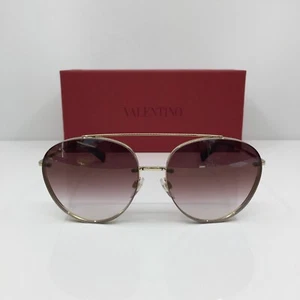New Valentino Sunglasses Valentino VA 2009 Valentino 2009 C. 3003/E7 Light Gold - Picture 1 of 11