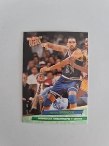 1992-93 Ultra Minnesota Timberwolves Basketball Card #112 Felton Spencer - Picture 1 of 1
