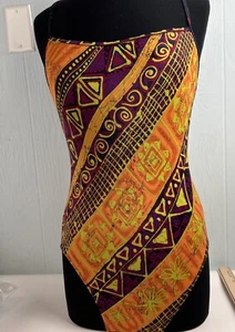Damen Medium Liz Claiborne mehrfarbig Rennfahrer-Rücken einteilig Größe 14 - Bild 1 von 7