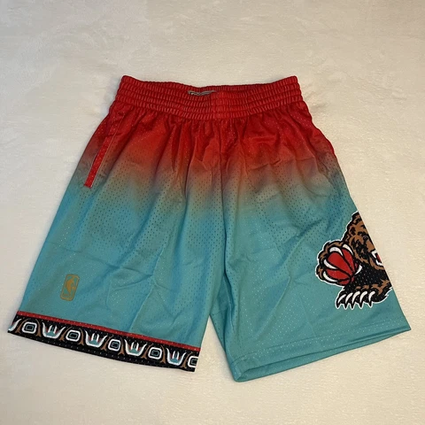 Men Mitchell & Ness 1996 NBA Grizzlies Hardwood Fadeaway Swingman Shorts Medium Cover
