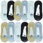 3-12 Pairs Womens No Show Full Lace Nonslip Invisible Loafer Liner Boat Socks
