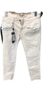 Blumarine Womens Skinny White Jeans Size 32 - Picture 1 of 8