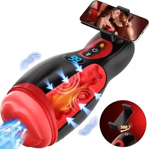 Male Masturbator Mens Sex Toys - Phone Holder Penis Pump Male Sex Toys with 9... - Picture 1 of 7