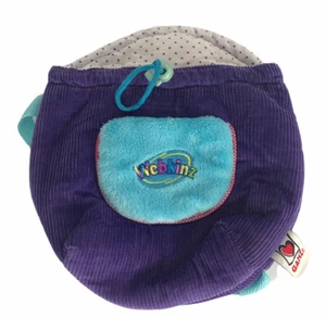 Ganz Webkinz Corduroy Purple Bag Backpack Child Youth Plush Carrier Toy Gift - Picture 1 of 4