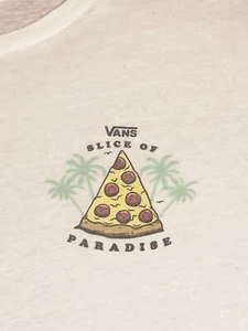 Camiseta Vans Oficial Slice Of Paradise Sheer Burnout Mujer Talla Pequeña Patinadora - Imagen 1 de 7