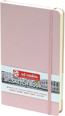 Royal Talens Art Creation Sketch Book, Pastel Pink, 5.1 x 8.3, 80 Sheets