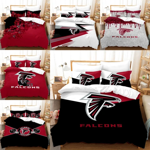 Atlanta Falcons 3Pcs Bedding Set Duvet/Comforter Cover Soft Pillowcases Gift Cover