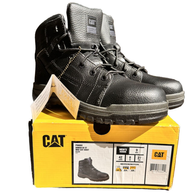 Bota Caterpillar THRESHOLD WP Impermeable SR Resistente al Deslizante PUNTA  SUAVE P74129 Negra