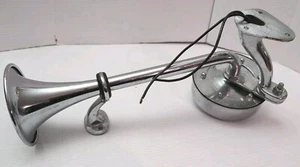 Roof Mount Truck Air Horn for Trucks & Big Rigs - Chrome LOUD Air Horn 19 Inces - Picture 1 of 7