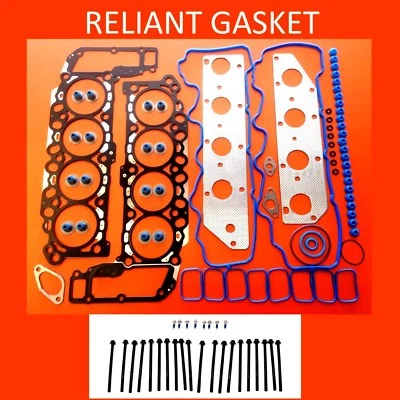 08-13 CONJUNTO DE JUNTA DE CABEÇA DODGE 1500 DURANGO DAKOTA RAM JEEP 4.7 + PARAFUSOS DE CABEÇA - Imagem 1 de 4