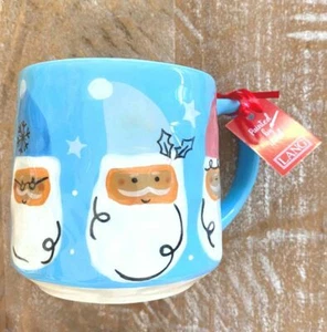 Lang Blue Gnome Weihnachten Santa Keramik Kaffee Tee 16 Unzen BECHER Neu Neu mit Etikett - Bild 1 von 3