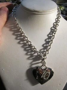 2010 JOSTENS SENIOR "TRUTH HONOR LOYALTY" HEART PENDANT & NECKLACE 16" - OFC-W - Picture 1 of 6