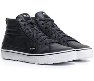 SCARPE SHOES STIVALI MOTO PELLE TCX STREET 3 WP IMPERMEABILI BLACK NERO  TG 41 - Picture 1 of 6