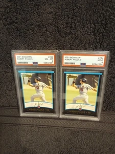 2001 ALBERT PUJOLS BOWMAN  #264 RC LOT (2) PSA 8 & 9 NR-MT/MINT!! HOF? - Picture 1 of 9
