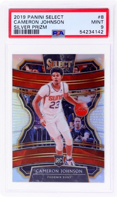 2019 Panini Select Cameron Johnson Prizms Silver #8 PSA 9 Rookie RC - Image 1 of 2