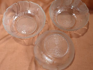 3x Luminarc Arcoroc Fleur  ServierSchüssel Schale 22cm  Bowl Schüssel Salat - Bild 1 von 6