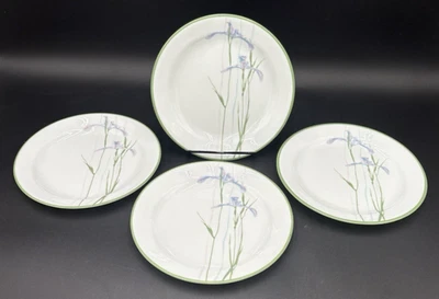 Corelle Bread Dessert Hors d' oeuve Plates (4) Shadow Iris Plates Discontinued - Image 1 of 4