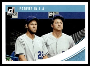 2018 Donruss Clayton Kershaw/Corey Seager Los Angeles Dodgers #220 - Picture 1 of 2