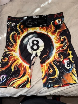 Fresh Supply Co. Large Men’s Boxers 2 Pack 8 Ball/ace Of Spades Design - Image 1 of 4