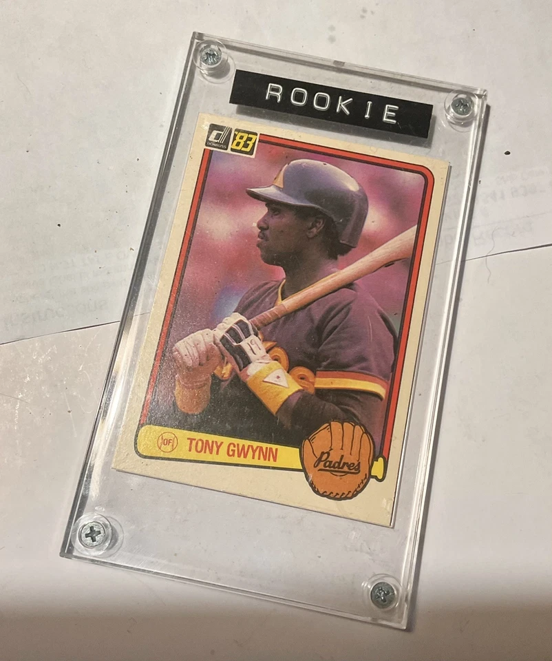 Tony Gwynn 1983 Donruss #598 Novato San Diego Padres Salón de la fama RC Porta tornillos Foto 1 de 4