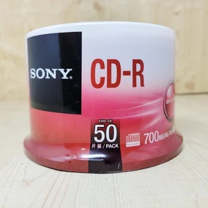 Nuovo Sigillato Sony CD-R 50 Disc Pack 700 MB 48x Velocità Supporto Ottico Mandrino - Foto 1 di 7