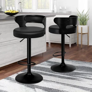 ALFORDSON Set of 2 Bar Stool Ramiro Adjustable Kitchen Stool Swivel Counter W... - Picture 1 of 12
