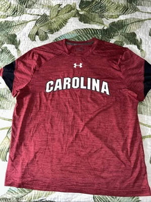 Mens Under Armour shirt South Carolina Gamecocks Football USC Short SLEEVE - Image 1 of 4