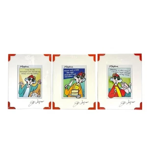 LOT OF 3 Maxine John Wagner Hallmark Signed Framed Print, Plastic Sealed - Picture 1 of 6