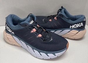 Hoka One One Gaviota 3 Damen-Laufschuhe Größe 10,5 B Weite blau pink Sneaker - Bild 1 von 15