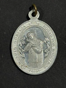 Antique religious medals "SAN LUIS GONZAGA" (4 x 3 CM) - Picture 1 of 2