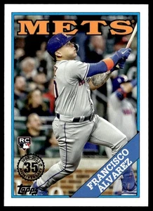 2023 Topps #2T88-40 Francisco Alvarez 1988 35th Anniversary Mets - Picture 1 of 2