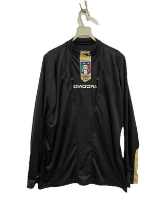 Jersey Diadora Italia Árbitro Manga Larga Negro Dorado Talla M (45" Pecho) #91 Foto 1 de 4