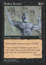 MTG Magic the Gathering 4x Endless Scream Tempest Black Lightly Played